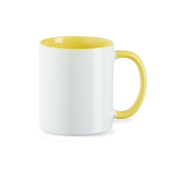 Keramik Tasse zwei Farbig mit Logo bedruckt 330ml