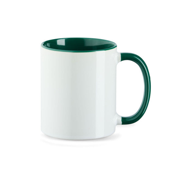 Keramik Tasse zwei Farbig mit Logo bedruckt 330ml