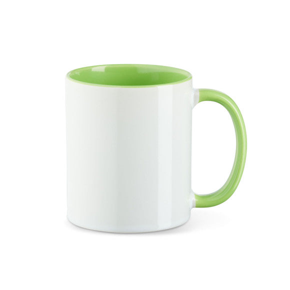 Keramik Tasse zwei Farbig mit Logo bedruckt 330ml