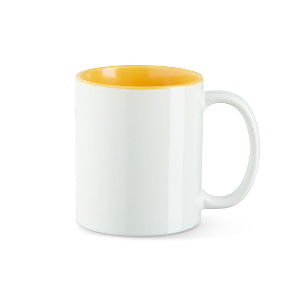 Keramik Tasse innen Farbig mit Logo bedruckt