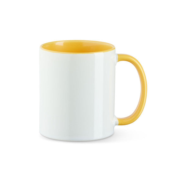 Keramik Tasse zwei Farbig mit Logo bedruckt 330ml