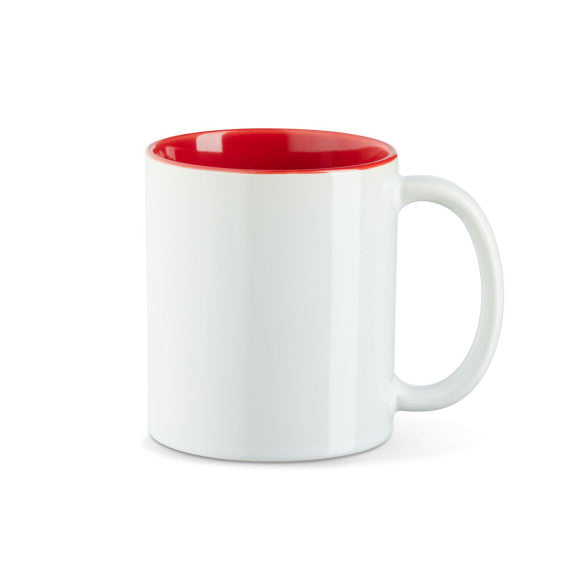 Keramik Tasse innen Farbig mit Logo bedruckt