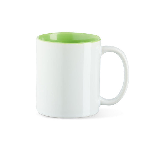 Keramik Tasse innen Farbig mit Logo bedruckt