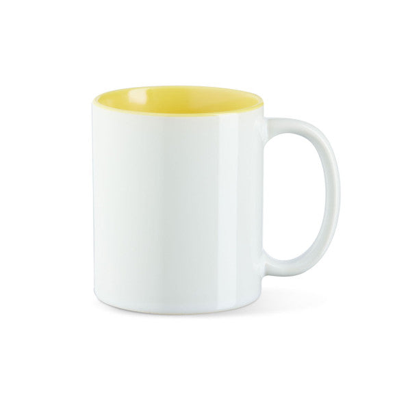 Keramik Tasse innen Farbig mit Logo bedruckt