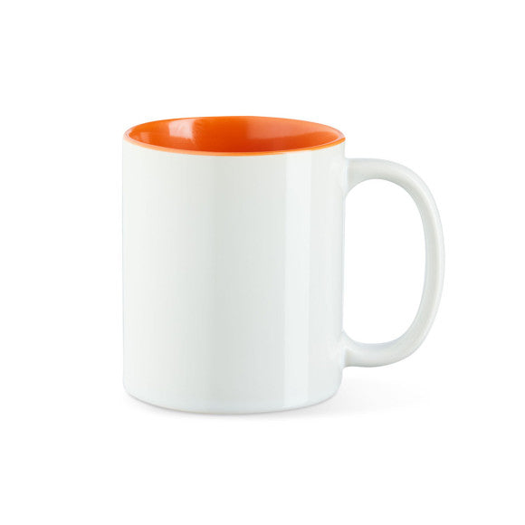 Keramik Tasse innen Farbig mit Logo bedruckt