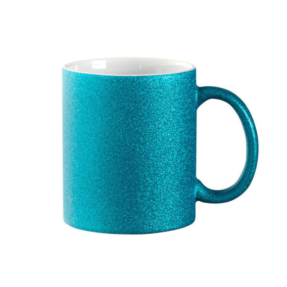 Glitzer-Tasse Keramik mit Logo bedruckt 330ml