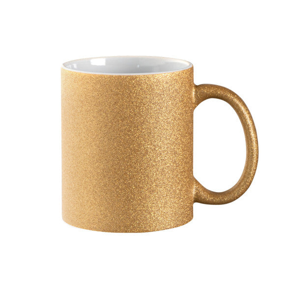 Glitzer-Tasse Keramik mit Logo bedruckt 330ml