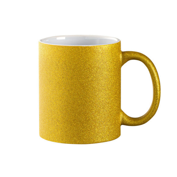 Glitzer-Tasse Keramik mit Logo bedruckt 330ml