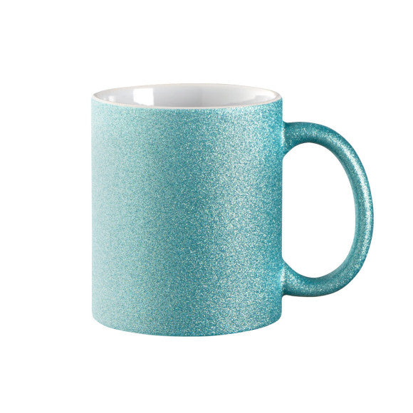 Glitzer-Tasse Keramik mit Logo bedruckt 330ml