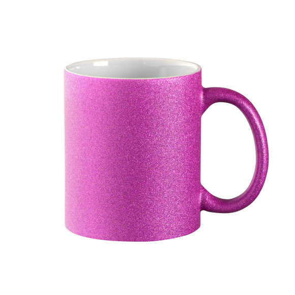 Glitzer-Tasse Keramik mit Logo bedruckt 330ml