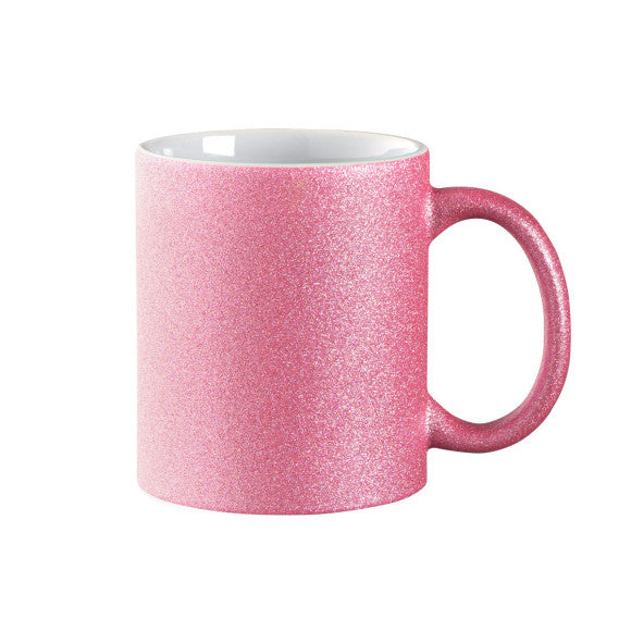 Glitzer-Tasse Keramik mit Logo bedruckt 330ml